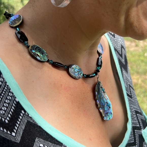 Silpada necklace sterling abalone shell - Picture 10 of 10